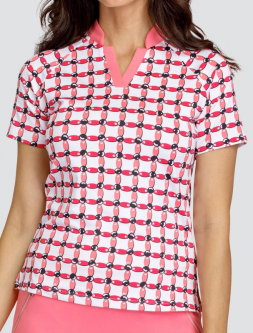 SALE Tail Ladies Boone Short Sleeve Print Golf Shirts - CLOVER PETALS (Clover)
