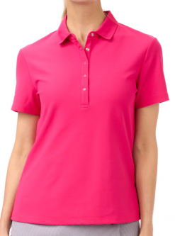 SALE Nivo Ladies Brenna Short Sleeve Golf Polo Shirts - Berry Punch