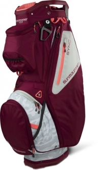Sun Mountain Ladies 2022 Sync Golf Cart Bags - Gray Camo/Berry/Coral