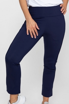 Kinona Ladies & Plus Size Smooth Your Waist Pull On Crop Pants - Essentials (Navy Blue)