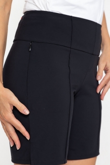 Kinona Ladies & Plus Size Tailored and Trim Pull On Golf Shorts - Essentials (Black)