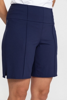 Kinona Ladies & Plus Size Tailored and Trim Pull On Golf Shorts - Essentials (Navy Blue)