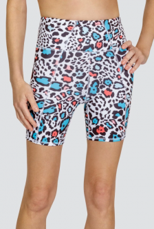 Tail Ladies & Plus Size Moxie 6.5" Pull On Print Tennis Shorts - FUN IN THE SUN (Beach Leopard)