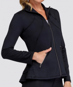 Tail Ladies & Plus Size Rachel Long Sleeve Tennis/Golf Jackets - ESSENTIALS (Onyx Black)