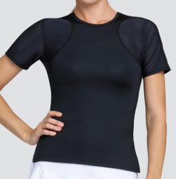 Tail Ladies & Plus Size Katy Short Sleeve Tennis Shirts - ESSENTIALS (Onyx Black)