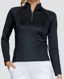 Tail Ladies & Plus Size Imelda Long Sleeve Tennis/Golf Shirts - ESSENTIALS (Onyx Black)