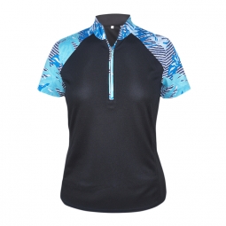 Monterey Club Ladies & Plus Size Fairway Stripe Short Sleeve Golf Shirts - Assorted Colors