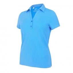Monterey Club Ladies & Plus Size X-Cool Oval Texture Solid S/S Golf Polo Shirts - Assorted Colors