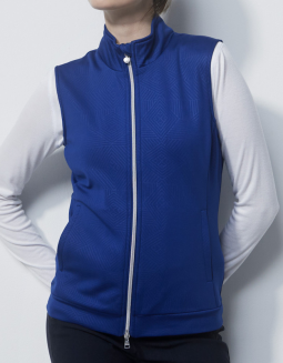 Daily Sports Ladies & Plus Size MIRANDA Sleeveless Full Zip Golf Vests - Spectrum Blue