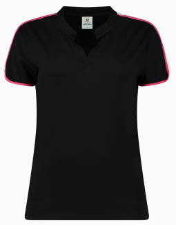 Daily Sports Ladies & Plus Size CLICHY Cap Sleeve Golf Shirts - Navy