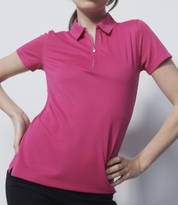 Daily Sports Ladies & Plus Size PEORIA Short Sleeve Golf Polo Shirts - Tulip Pink