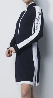 Daily Sports Ladies & Plus Size MILLAU Long Sleeve Zip Golf Dress - Navy