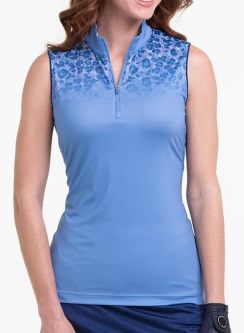 EP New York (EPNY) Ladies & Plus Size Sleeveless Golf Shirts - NATURAL INSTINCTS (Open Air Multi)