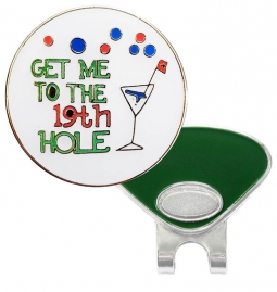 Navika Ball Marker with Hat Clip - 19th Hole