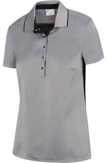 Greg Norman Ladies Magna Short Sleeve Golf Polo Shirts - ASTRAL (Grey Rock Solid)