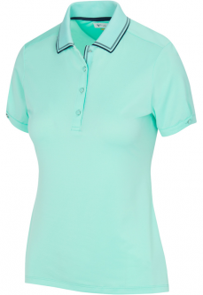 Greg Norman Ladies Aloe Short Sleeve Golf Polo Shirts - CAYMAN PARADISE (Julep)