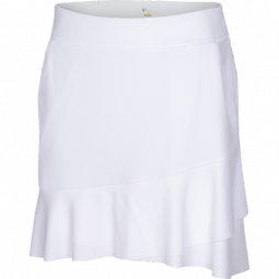 Greg Norman Ladies & Plus Size Crossover Flounce 18" Pull On Golf Skorts - ESSENTIALS (Assorted)