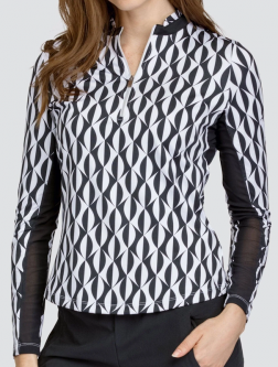 Tail Ladies & Plus Size Adalane L/S Print Golf Sun Shirts - BETTER THAN BASICS (Magnetic Geo)