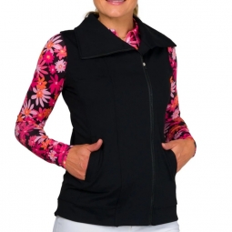 JoFit Ladies & Plus Size Jet Set Golf Vests - Essentials (Black)