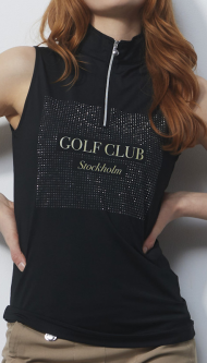 Daily Sports Ladies & Plus Size MONZA Sleeveless Golf Shirts - Black
