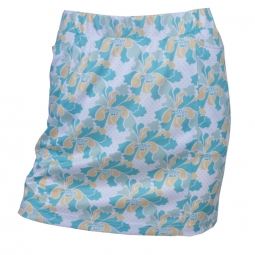 Monterey Club Ladies & Plus Size Blossom Flowers Print Pull On Golf Skorts - Two Colors