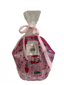 BOG Cooler Lunch Bag Combos – Lunch Bag, Visor Clip, Socks, Notecards & Tees (Pink)