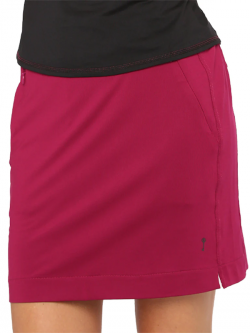 Belyn Key Ladies Essential Pull On Golf Skorts - MAMA MIA (Pomegranate)