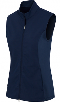 GN Ladies & Plus Size OTTOMAN RIB Sleeveless Full Zip Golf Vests - ESSENTIALS (Assorted Colors)