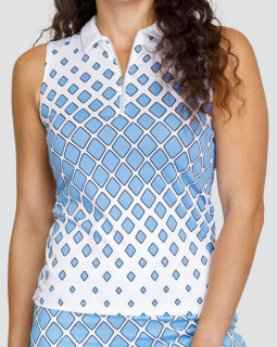 Tail Ladies Eunoia Sleeveless Print Golf Shirts - ROCKETTE COSMOS (Dancing Rockette)