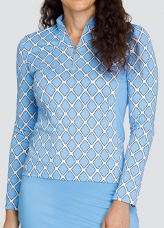 Tail Ladies Lila Grace Long Sleeve Print Golf Shirts - ROCKETTE COSMOS (Rockette)
