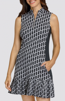 Tail Ladies Avajane 35" Sleeveless Print Golf Dress - Linda Geo