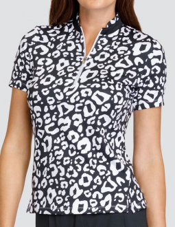 Tail Ladies Jo Short Sleeve Print Golf Shirts - BETTER THAN BASICS (Panther)