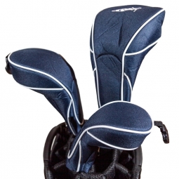 Sassy Caddy Ladies Golf Headcover Sets - Navy with White Piping