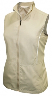 SPECIAL Monterey Club Ladies Lightweight Mini Plaid Zip-up Golf Vests - Assorted Colors