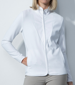 Daily Sports Ladies MATERA Long Sleeve Full Zip Lightweight Golf Jackets - White