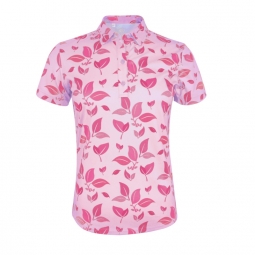 Monterey Club Ladies & Plus Size Blossom Print Short Sleeve Golf Polo Shirts - Assorted Colors