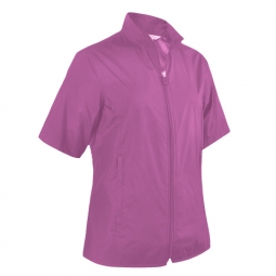 Monterey Ladies & Plus Size Full Zip Short Sleeve Windbreaker Golf Jackets - Asstd Colors