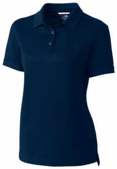 SALE Cutter & Buck Women's Plus Size Advantage Tri-Blend S/S Golf Polo Shirts - Liberty Navy