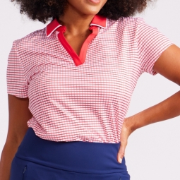 Kinona Ladies Classic And Fantastic Short Sleeve Golf Shirts - Summer (Power Grid)