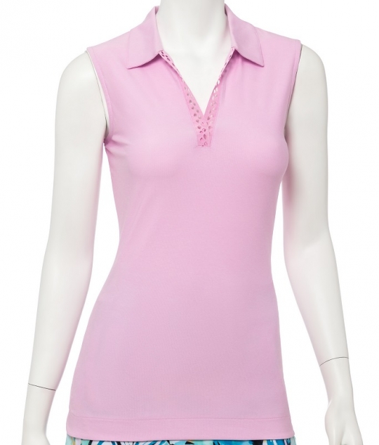 ladies pink sleeveless golf shirts