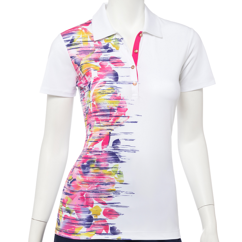ladies floral polo shirts