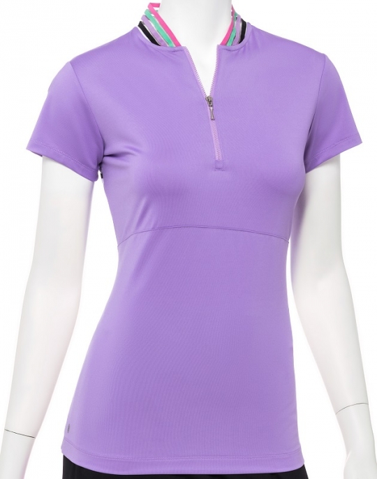 Women's Purple Golf Shirt with Collar