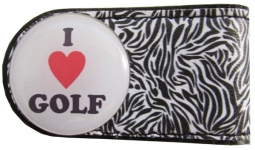 BOG Golf Crocodile Clip with Golf Ball Markers -  I Love Golf