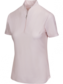 Greg Norman Ladies ML75 2Below Short Sleeve Golf Shirts - ESSENTIALS (Petal Pink)