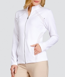 Tail Women's Plus Size Gail Long Sleeve Golf Jackets - ESSENTIALS (White)