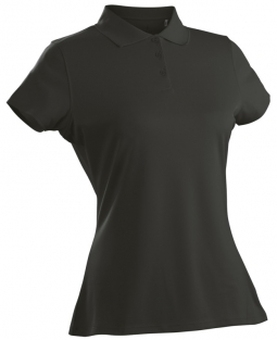 SALE Nancy Lopez Women's Plus Size LUSTER Short Sleeve Golf Polo Shirts - Black
