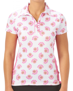 SALE  Nancy Lopez Ladies BLOOM Short Sleeve Golf Polo Shirts- FOLK FLORAL (Assorted)