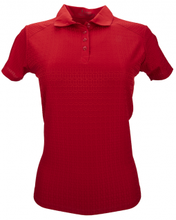 SALE Nancy Lopez Ladies JOURNEY Short Sleeve Golf Polo Shirts - ESSENTIALS (Cherry)