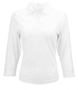 Nancy Lopez Ladies & Plus Size JOURNEY ¾ Sleeve Golf Polo Shirts - ESSENTIALS (Assorted Colors)