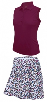 Monterey Club Plus Size Golf Skort with Pockets (Assorted Colors)
